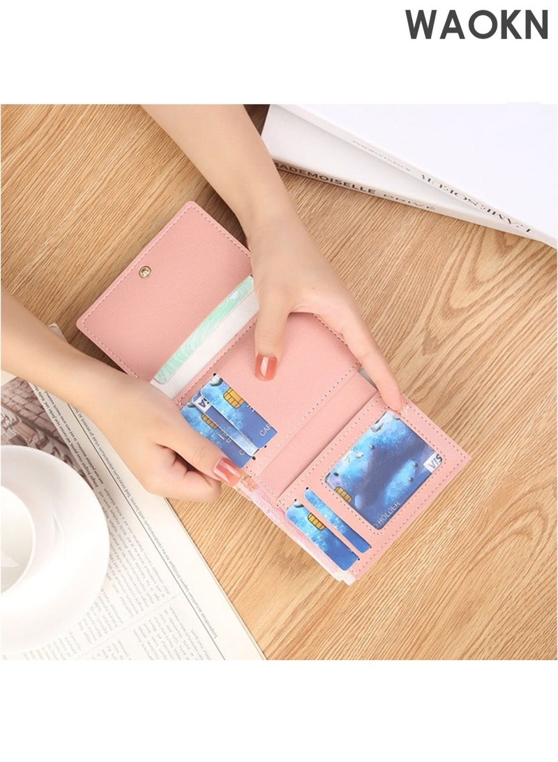 WAOKN Girls and boys wallet , Cute Print Mini Wallet Small Wallet , Cash Pocket Card Holder ID Window Purse , Mini wallet , Waterproof, ultra light, wear-resistant, wallet , suitable for Women and men , black and white . - Image 4